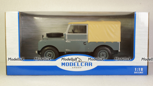 Land Rover Series I dark grey canopy closed 1957, MCG18178, MCG 1:18