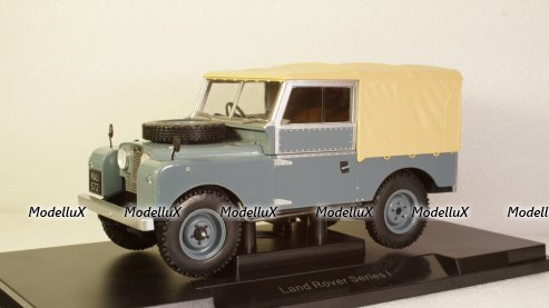 Land Rover Series I dark grey canopy closed 1957, MCG18178, MCG 1:18