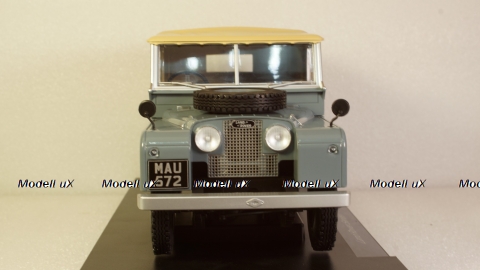 Land Rover Series I dark grey canopy closed 1957, MCG18178, MCG 1:18