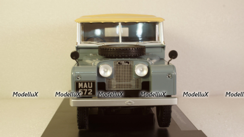 Land Rover Series I dark grey canopy closed 1957, MCG18178, MCG 1:18