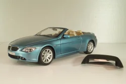 BMW 645Ci Cabrio (E64) 2004, blue, 80430153440, Kyosho 1:18