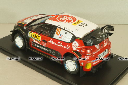 Citroen C3 WRC #10 Rally RACC Catalunya-Costa Daurada 2018, Loeb/Elena, G113U002, WRC Collection, Hachette 1:24