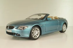 BMW 645Ci Cabrio (E64) 2004, blue, 80430153440, Kyosho 1:18