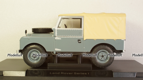 Land Rover Series I dark grey canopy closed 1957, MCG18178, MCG 1:18