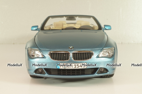 BMW 645Ci Cabrio (E64) 2004, blue, 80430153440, Kyosho 1:18