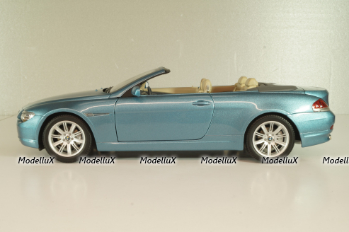 BMW 645Ci Cabrio (E64) 2004, blue, 80430153440, Kyosho 1:18