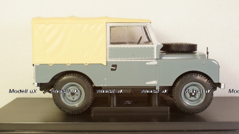 Land Rover Series I dark grey canopy closed 1957, MCG18178, MCG 1:18