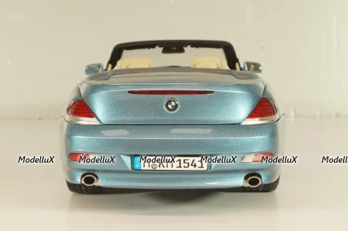 BMW 645Ci Cabrio (E64) 2004, blue, 80430153440, Kyosho 1:18