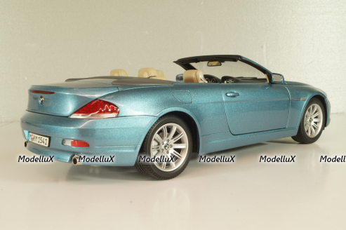 BMW 645Ci Cabrio (E64) 2004, blue, 80430153440, Kyosho 1:18