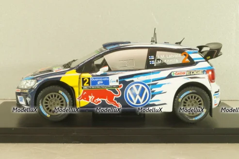 Volkswagen Polo R WRC #2, Winner Rally Guanajuato Mexico 2016, Latvala/Anttila, WRC Collection, Hachette #64, 1:24 Блистер треснут!