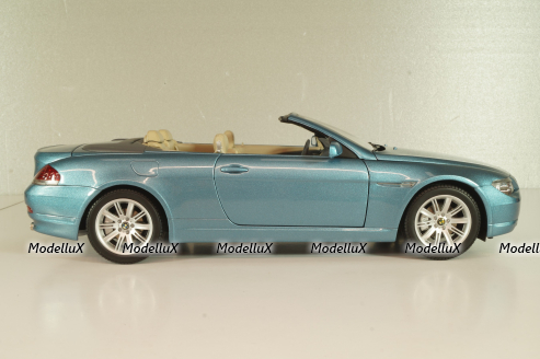BMW 645Ci Cabrio (E64) 2004, blue, 80430153440, Kyosho 1:18