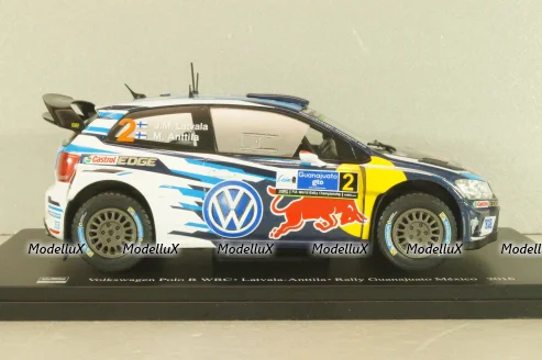 Volkswagen Polo R WRC #2, Winner Rally Guanajuato Mexico 2016, Latvala/Anttila, WRC Collection, Hachette #64, 1:24 Блистер треснут!