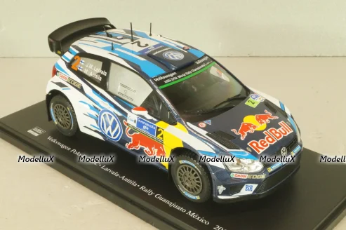 Volkswagen Polo R WRC #2, Winner Rally Guanajuato Mexico 2016, Latvala/Anttila, WRC Collection, Hachette #64, 1:24 Блистер треснут!
