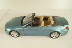 BMW 645Ci Cabrio (E64) 2004, blue, 80430153440, Kyosho 1:18