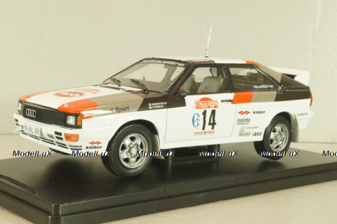 Audi Quattro #14 Rally Sanremo 1981, Mouton/Pons, G113U021, Hachette 1:24