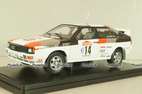 Audi Quattro #14 Rally Sanremo 1981, Mouton/Pons, G113U021, Hachette 1:24