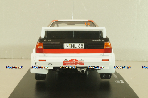 Audi Quattro #14 Rally Sanremo 1981, Mouton/Pons, G113U021, Hachette 1:24