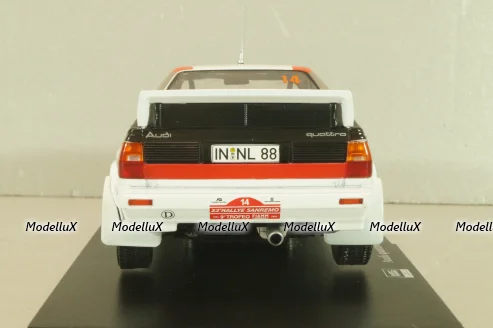 Audi Quattro #14 Rally Sanremo 1981, Mouton/Pons, G113U021, Hachette 1:24