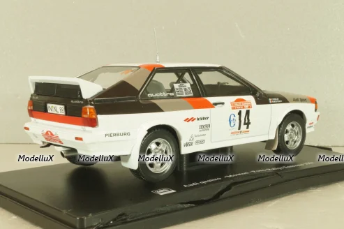 Audi Quattro #14 Rally Sanremo 1981, Mouton/Pons, G113U021, Hachette 1:24
