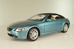 BMW 645Ci Cabrio (E64) 2004, blue, 80430153440, Kyosho 1:18