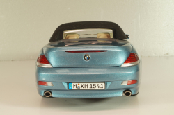 BMW 645Ci Cabrio (E64) 2004, blue, 80430153440, Kyosho 1:18