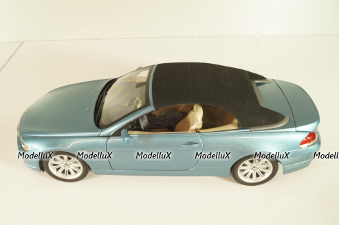 BMW 645Ci Cabrio (E64) 2004, blue, 80430153440, Kyosho 1:18