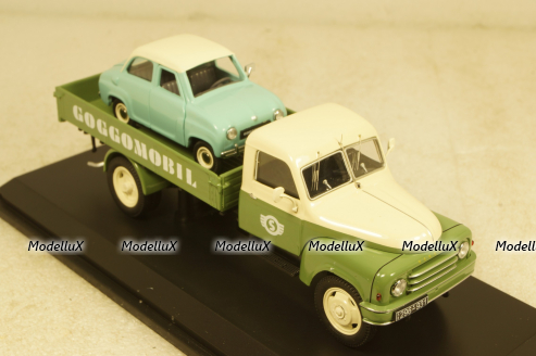 Hanomag L28 Pick Up Goggomobil Service, 02938, Schuco 1:43