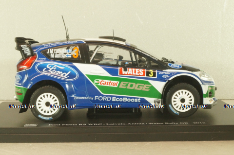 Ford Fiesta RS WRC #3 Rally Wales GB 2012, Latvala/Anttila, G113U019, WRC Collection #63, Hachette 1:24