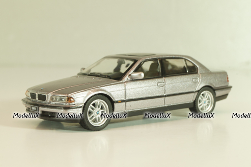 BMW 750iL (E38) 1994, silver metallic, 00792-CH, MiniGT 1:64