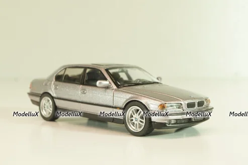 BMW 750iL (E38) 1994, silver metallic, 00792-CH, MiniGT 1:64
