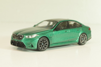 BMW M5 (G90) 2017 Isle of Man, green metallic, 01086-CH, MiniGT 1:64