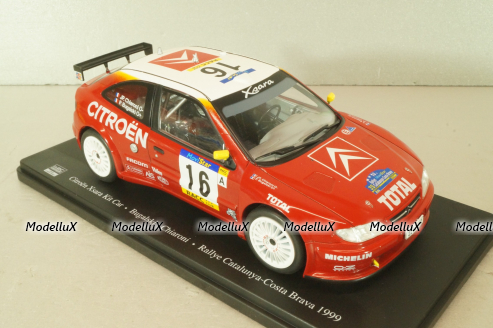 Citroen Xsara Kit Car WRC #16 Rally Catalunya-Costa Brava 1999, Bugalski/Chiaroni, G113U032, WRC Collection, Hachette 1:24 Уценка!