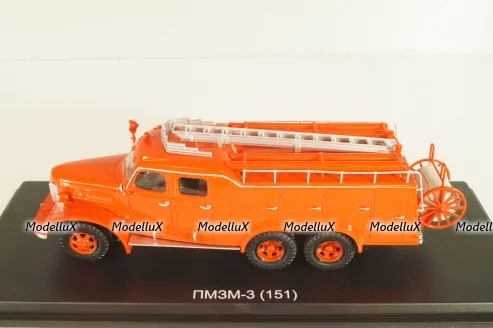 ПМЗМ-3 (АЦ-40 (151П)) автоцистерна пожарная на шасси Зис-151 1952, SSM1573, SSM 1:43