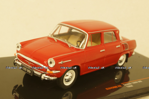 Skoda 1000 MBX 1966 Red, CLC439 , IXO 1:43
