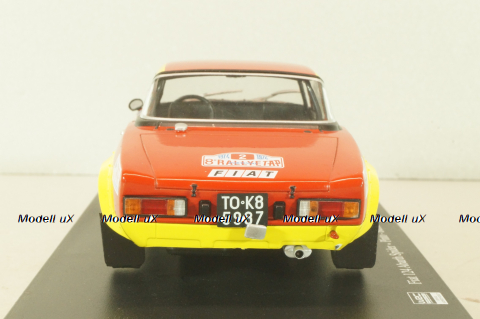 Fiat 124 Abarth Spider #2 Rally Tap Portugal 1974, Pinto/Bernacchini, WRC Collection, Hachette 1:24