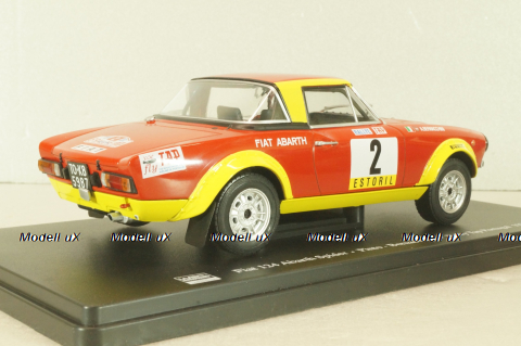 Fiat 124 Abarth Spider #2 Rally Tap Portugal 1974, Pinto/Bernacchini, WRC Collection, Hachette 1:24