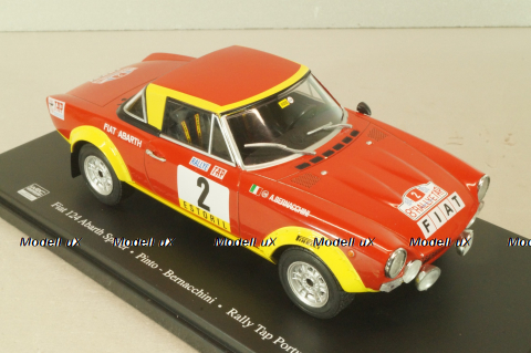 Fiat 124 Abarth Spider #2 Rally Tap Portugal 1974, Pinto/Bernacchini, WRC Collection, Hachette 1:24