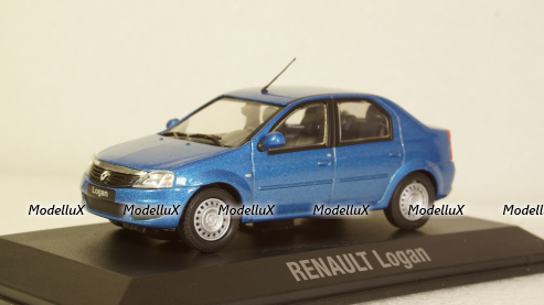 Renault Logan 2005 blue metallic, Norev 1:43