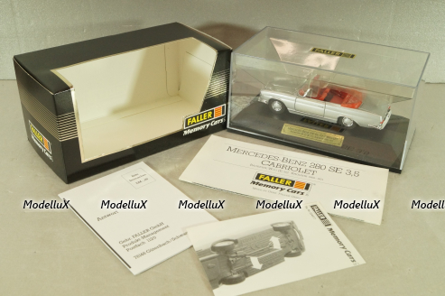 Mercedes-Benz 280 SE 3,5 Cabriolet (W111) 1961, silver, 4333, Faller 1:43