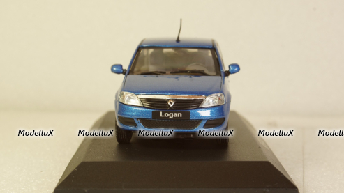 Renault Logan 2005 blue metallic, Norev 1:43