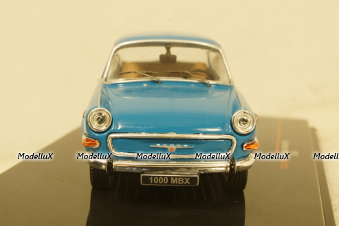 Skoda 1000 MBX 1966 Blue, CLC432,  IXO 1:43