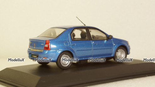 Renault Logan 2005 blue metallic, Norev 1:43