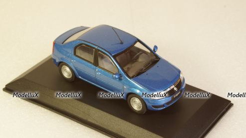 Renault Logan 2005 blue metallic, Norev 1:43