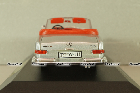 Mercedes-Benz 280 SE 3,5 Cabriolet (W111) 1961, silver, 4333, Faller 1:43