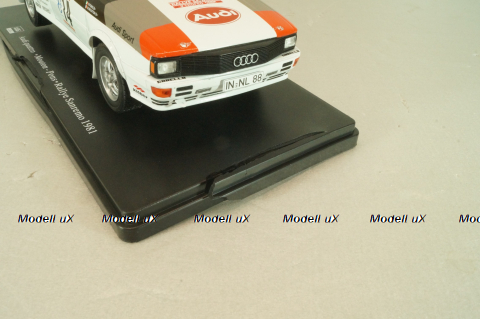 Audi Quattro #14 Rally Sanremo 1981, Mouton/Pons, G113U021, Hachette 1:24