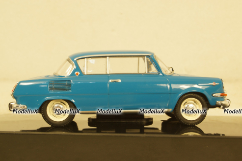 Skoda 1000 MBX 1966 Blue, CLC432,  IXO 1:43