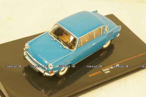 Skoda 1000 MBX 1966 Blue, CLC432,  IXO 1:43