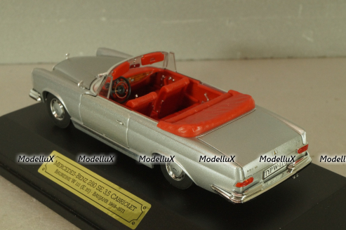 Mercedes-Benz 280 SE 3,5 Cabriolet (W111) 1961, silver, 4333, Faller 1:43