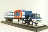 Ford C-600 truck with semi-trailer GULF 1970 and Ford Mustang Fastback 2+2 1968, grey, 36000, M2 1:64