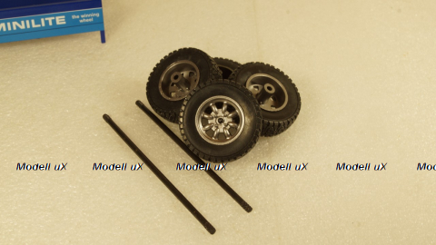 Комплект дисков с резиной и осями, 18SET001W, IXO 1:18